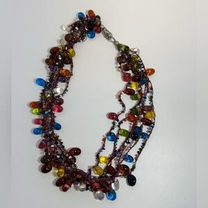 ZAD Colorful Glass Beaded Necklace